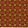 Printed Half Panama THERESE Ochre / Cocoa